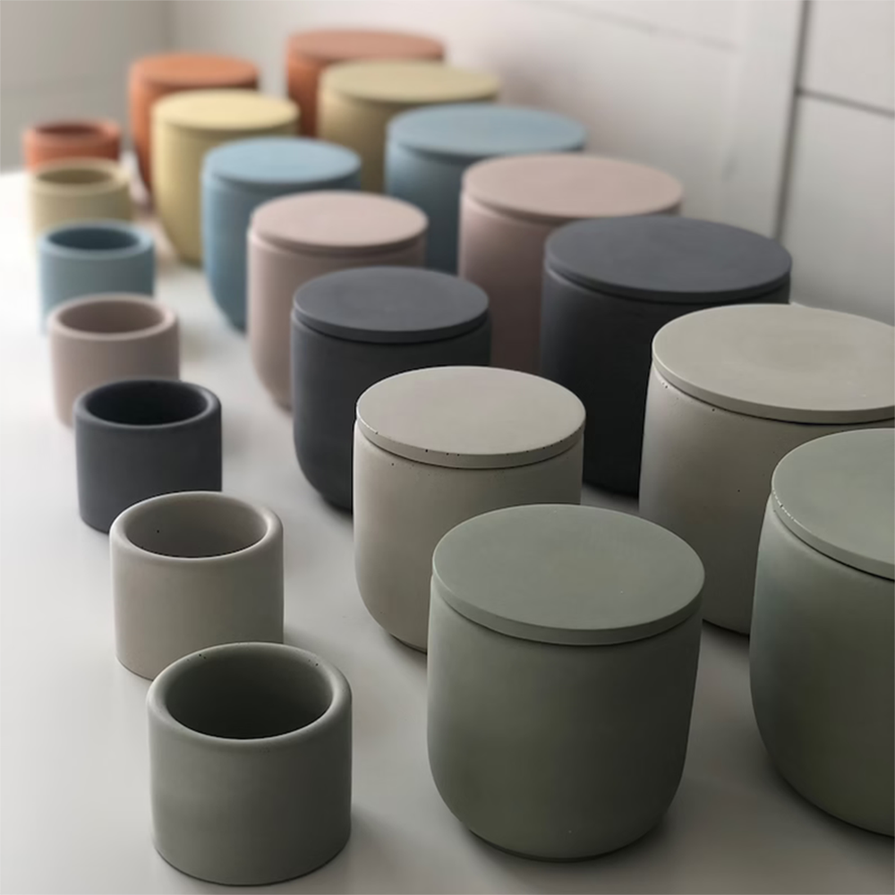 Terrazzo Pot Cement - DIY 왁스 항아리 몰드 실리콘 몰드,