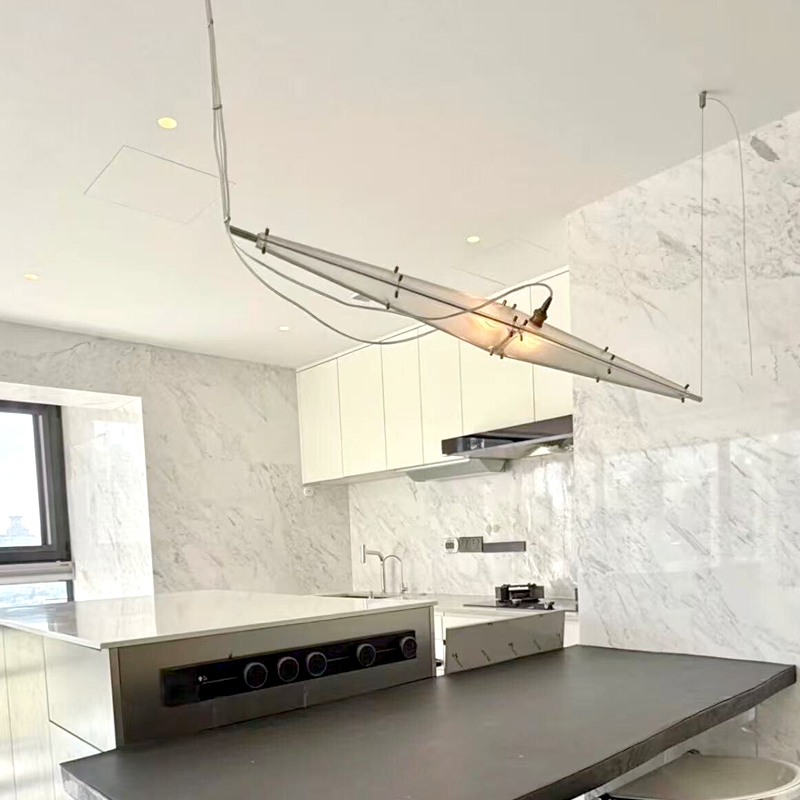 LED 유리 샹들리에 미니멀리스트 디자인 실버 아트 장 - Interior Design Years 리뷰 및 가격
