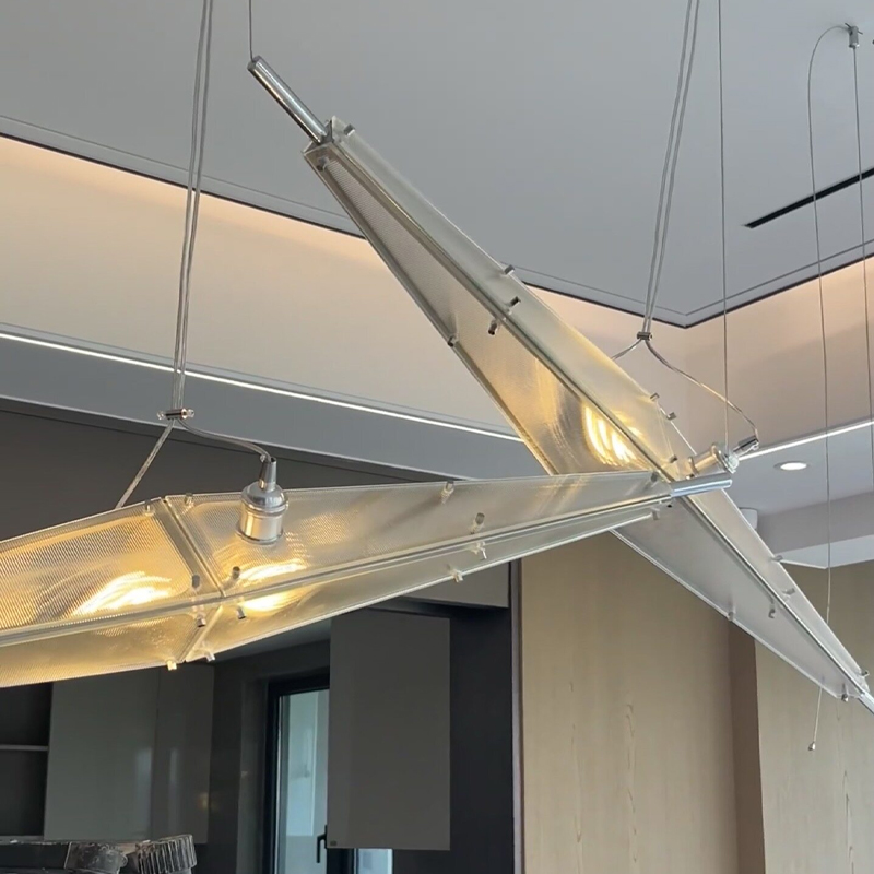 LED 유리 샹들리에 미니멀리스트 디자인 실버 아트 장 - Interior Design Years 리뷰 및 가격