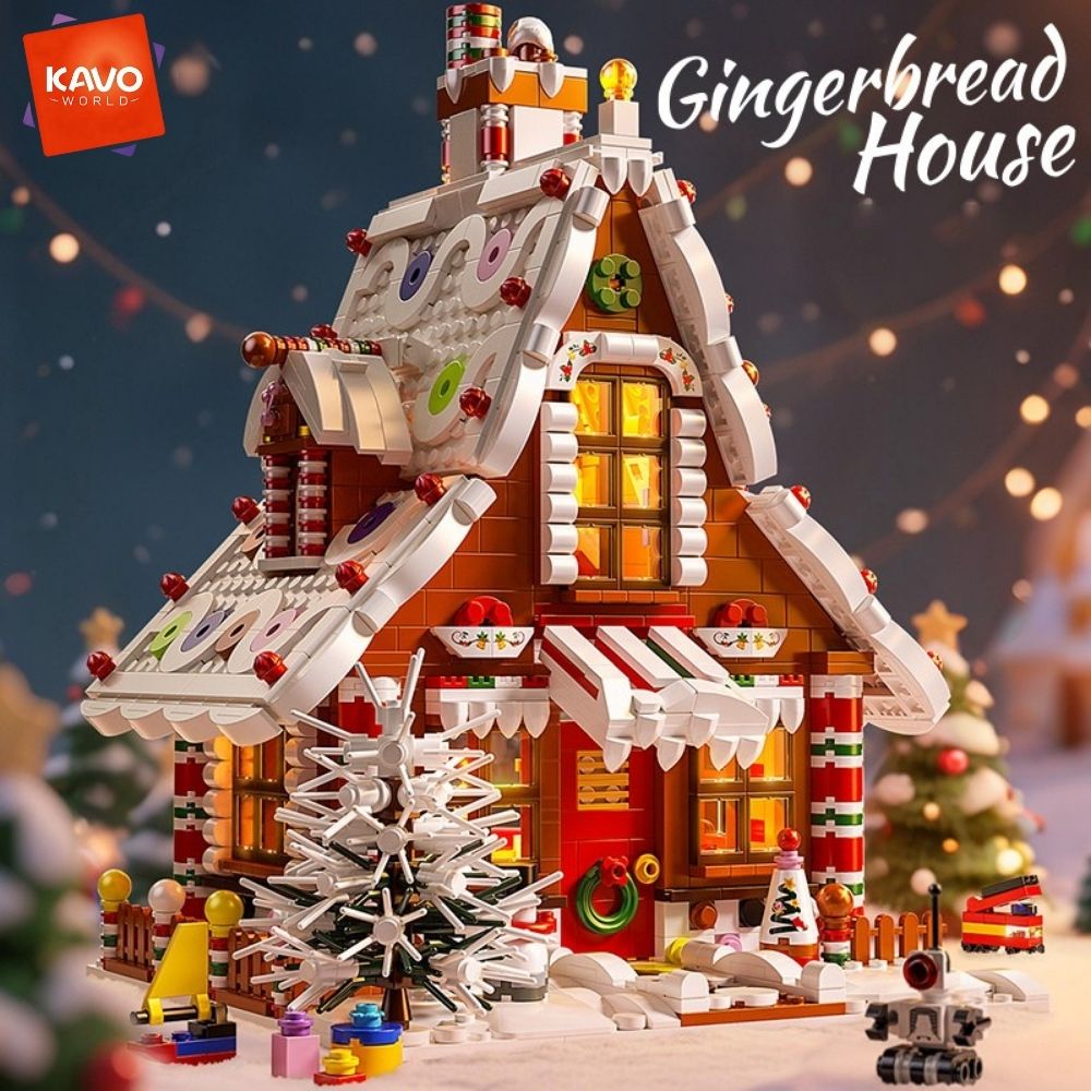 KAVOWORLD 1614PCS 크리스마스 진저브레드  - Interior Design Lego 리뷰 및 가격