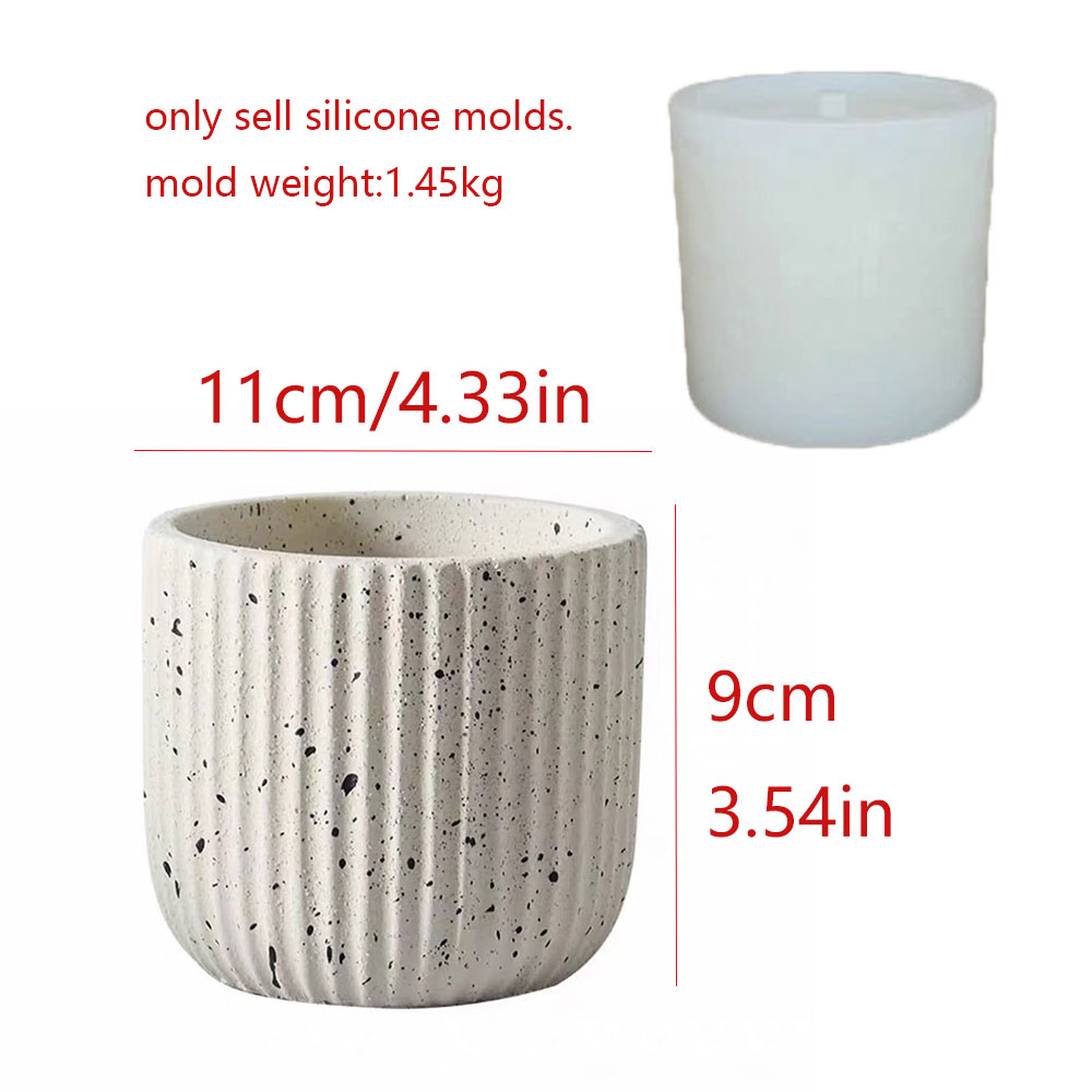 미니멀리스트 스트라이프 테라조 콘크리트 화분 실리콘 몰 - Terrazzo Pot Cement 리뷰 및 가격