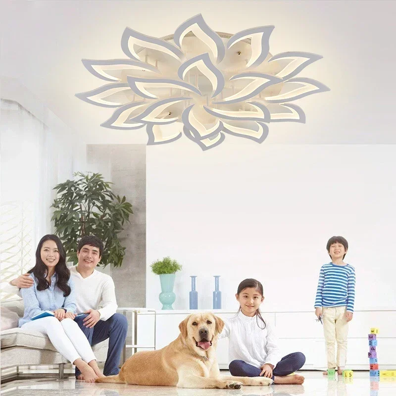 디자이너 LED 꽃잎 샹들리에, 거실 침실 주방 모던  - Interior Design Years 리뷰 및 가격