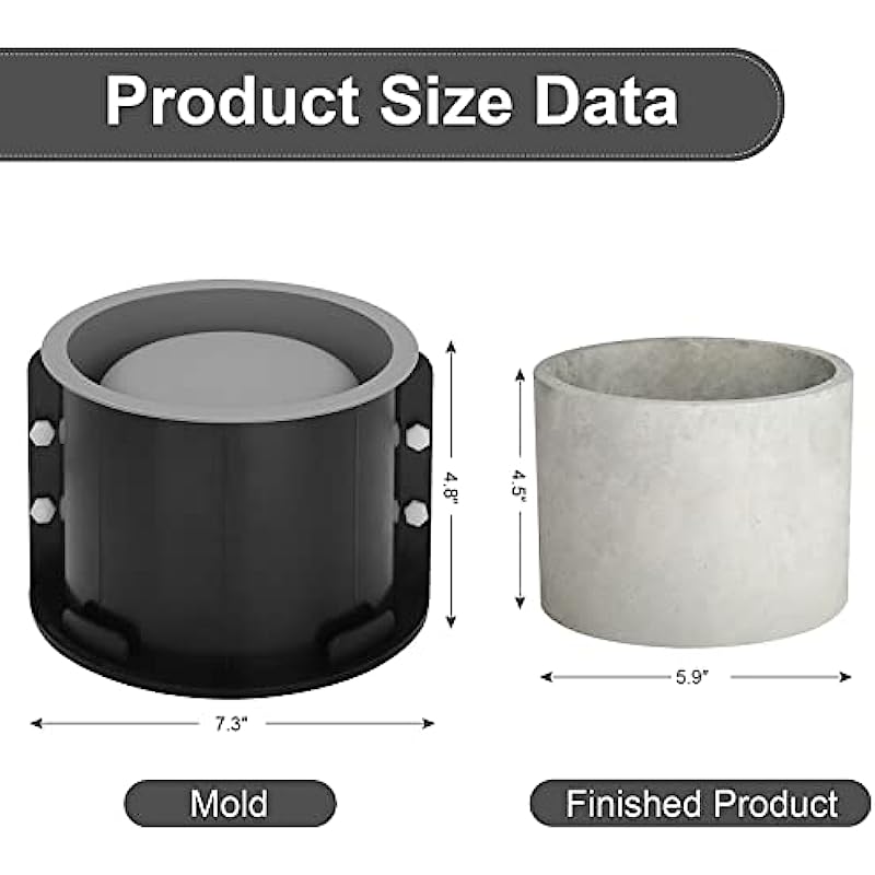 대형 원형 화분 시멘트 금형, 에폭시 송진 금형, 콘크 - Terrazzo Pot Cement 리뷰 및 가격