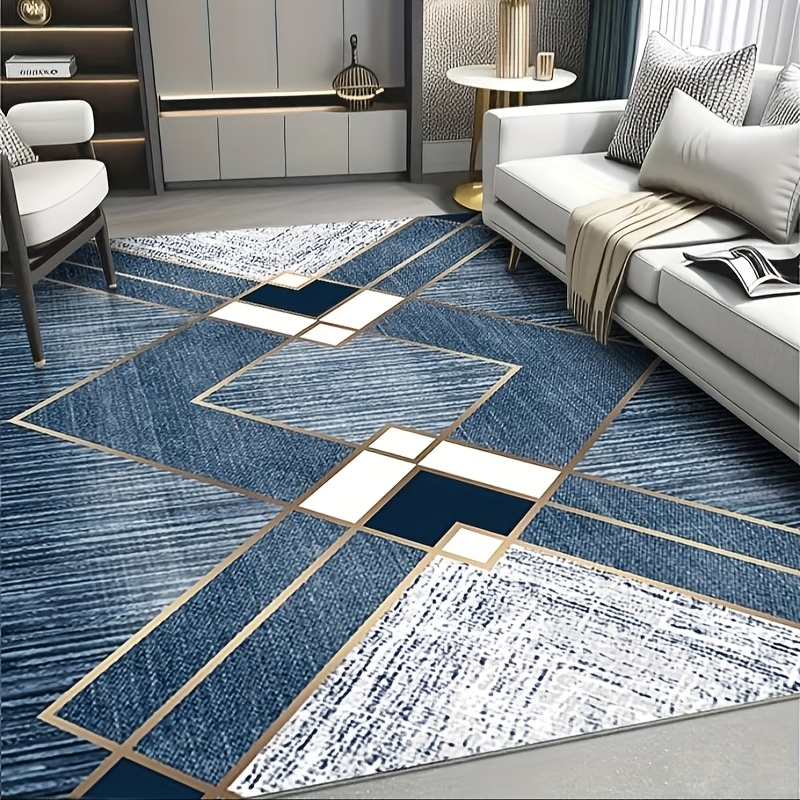현대적인 컬러 블록 바닥 매트, 미니멀리스트 그리드 디 - Interior Design Deck 리뷰 및 가격