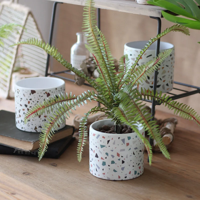 콘크리트 캔들 컵 용기 시멘트 화분 테라조 보관 그릇  - Terrazzo Pot Cement 리뷰 및 가격