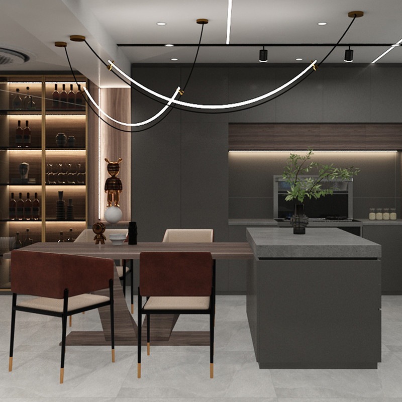 덴마크 디자이너 펜던트 조명 LED 라인 개성 천장 샹 - Interior Design Years 리뷰 및 가격