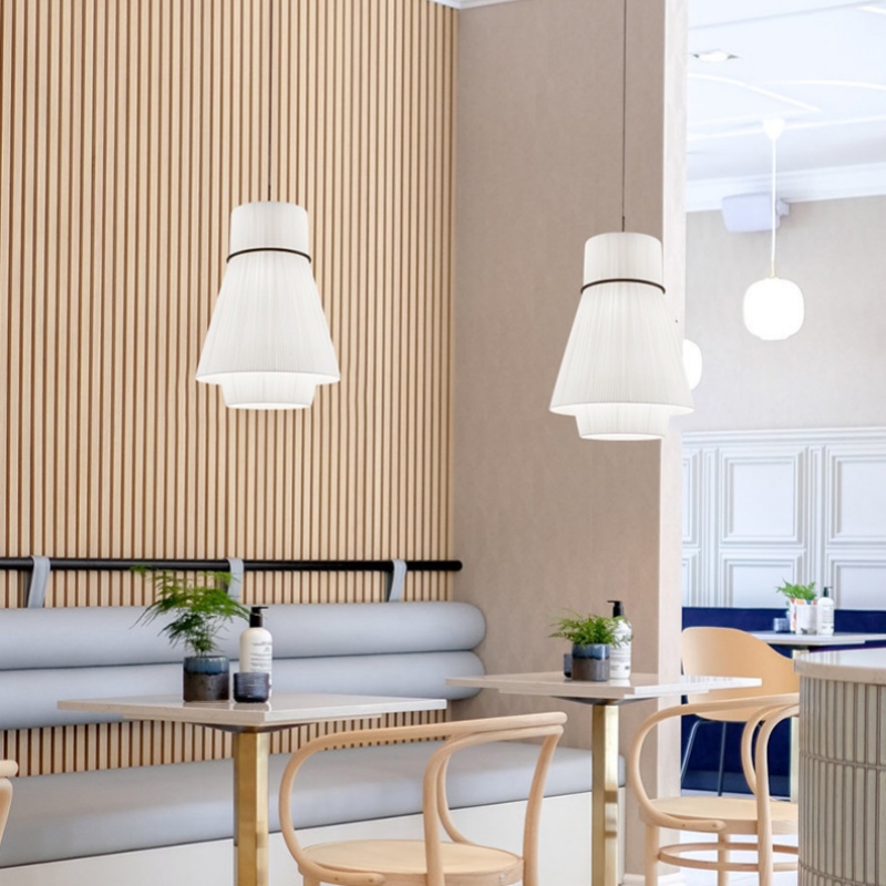 현대 디자이너 미니멀리스트 패브릭 LED 펜던트 조명  - Interior Design Years 리뷰 및 가격