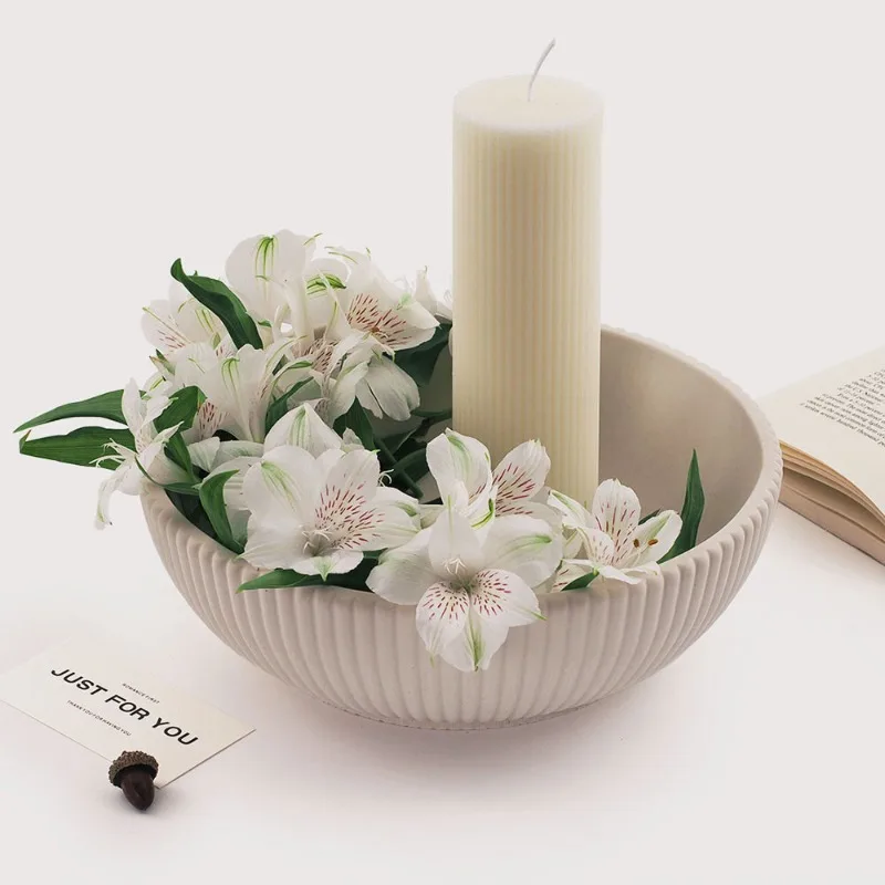 대형 스트라이프 볼 모양 콘크리트 몰드 최고급 시멘트  - Terrazzo Pot Cement 리뷰 및 가격